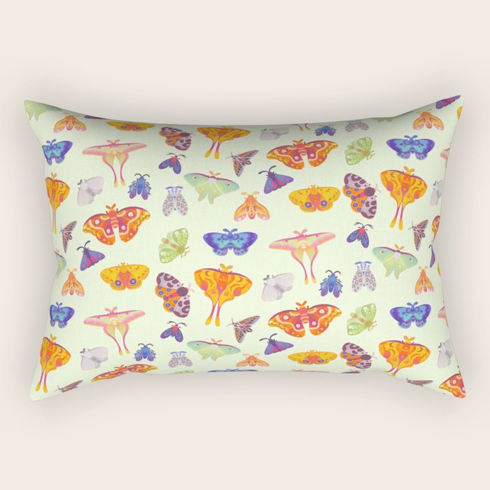 Moth - pastel Rectangular Pillow Gallery Image 2