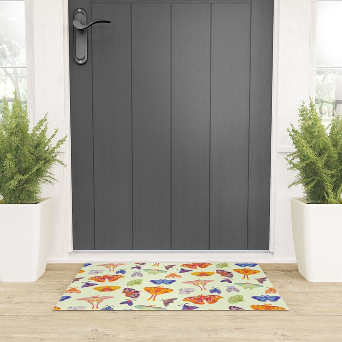Moth - pastel Welcome Mat Gallery Image 3