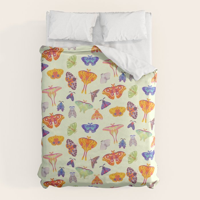 Moth - pastel Duvet Cover Gallery Image 1