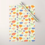 Moth - pastel Wrapping Paper Gallery Image 1