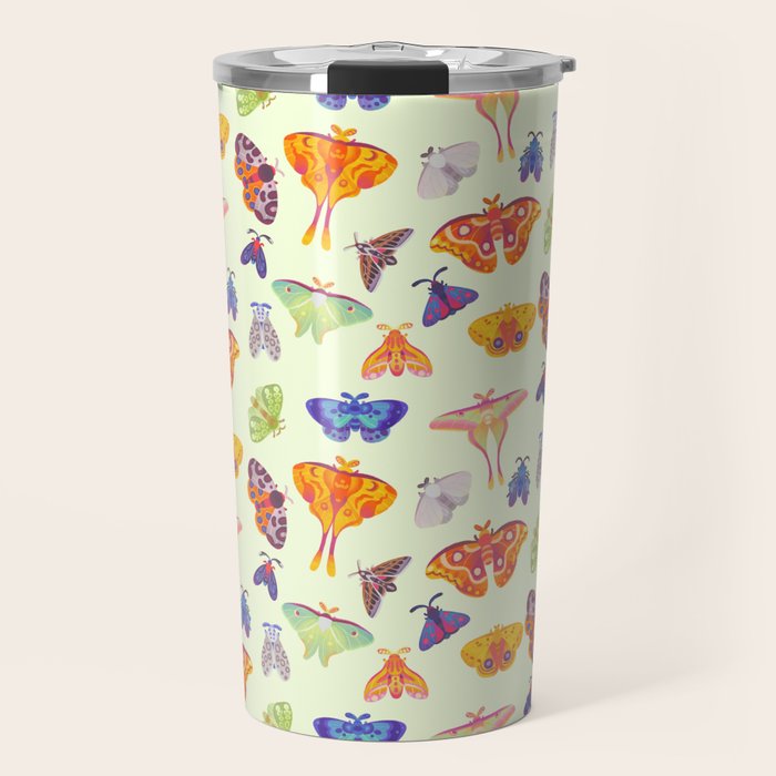 Moth - pastel Travel Mug Gallery Image 1