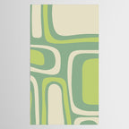 Mid-Century Modern Palm Springs Abstract Pattern Light Lime Jade Green Tablecloth Gallery Image 2
