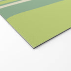 Mid-Century Modern Palm Springs Abstract Pattern Light Lime Jade Green Welcome Mat Gallery Image 2