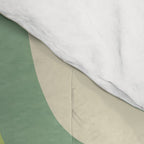 Mid-Century Modern Palm Springs Abstract Pattern Light Lime Jade Green Comforter Gallery Image 4