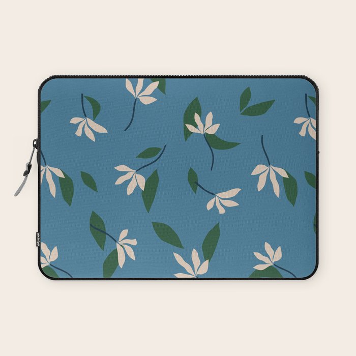 Sprouts | Blue Laptop Sleeve Gallery Image 1