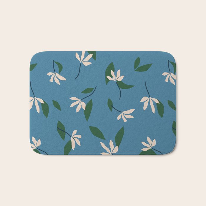 Sprouts | Blue Bath Mat Gallery Image 1