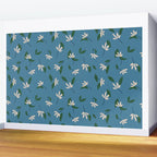 Sprouts | Blue Wall Mural Gallery Image 2