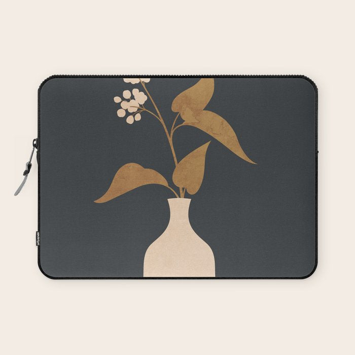 Minimal Abstract Art Vase Flower 4 Laptop Sleeve Gallery Image 1