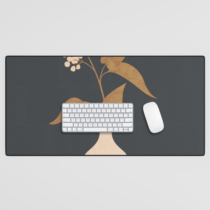 Minimal Abstract Art Vase Flower 4 Desk Mat Gallery Image 1