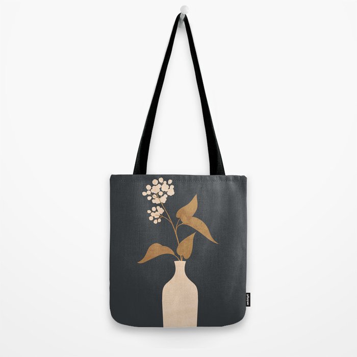 Minimal Abstract Art Vase Flower 4 Tote Bag Gallery Image 2