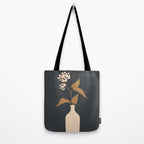 Minimal Abstract Art Vase Flower 4 Tote Bag Gallery Image 2