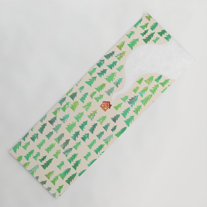 Alone in the woods Yoga Mat Gallery Image 1
