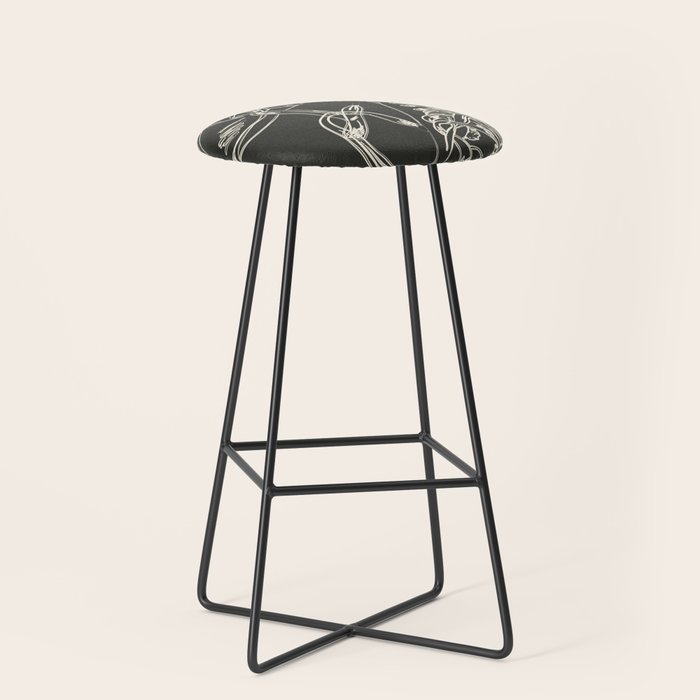 Retro Sneakers Drawing 4 Stool Gallery Image 1
