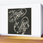 Retro Sneakers Drawing 4 Wall Mural Gallery Image 2