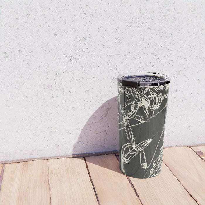Retro Sneakers Drawing 4 Travel Mug Gallery Image 4