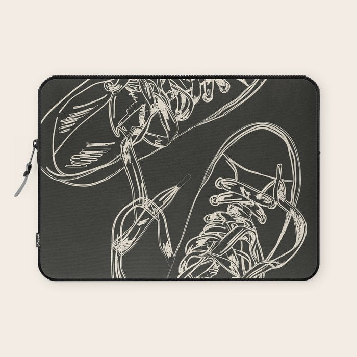 Retro Sneakers Drawing 4 Laptop Sleeve Gallery Image 1