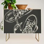 Retro Sneakers Drawing 4 Credenza Gallery Image 1