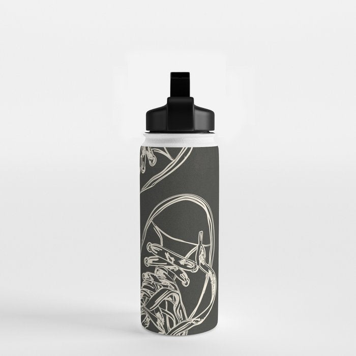 Retro Sneakers Drawing 4 Water Bottle Gallery Image 2