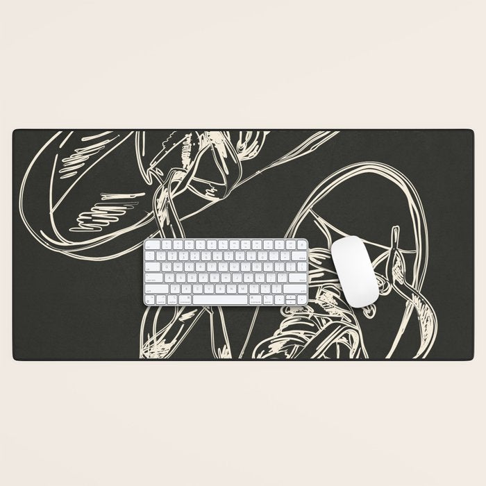 Retro Sneakers Drawing 4 Desk Mat Gallery Image 1