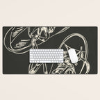 Retro Sneakers Drawing 4 Desk Mat Gallery Image 1