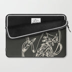 Retro Sneakers Drawing 4 Laptop Sleeve Gallery Image 2