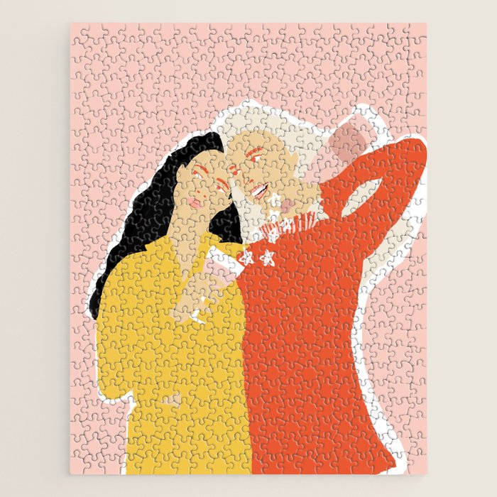 Best Friends and Wine Jigsaw Puzzle Gallery Image 1