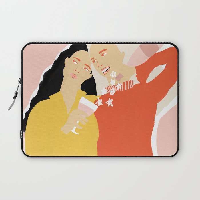 Best Friends and Wine Laptop Sleeve Gallery Image 1