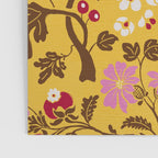 Chinoiserie Hand Drawn Florals On Yellow Poster Gallery Image 3