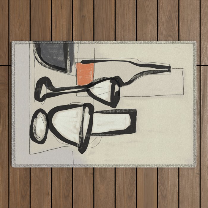Minimalist Still Life 11 Outdoor Rug Gallery Image 1
