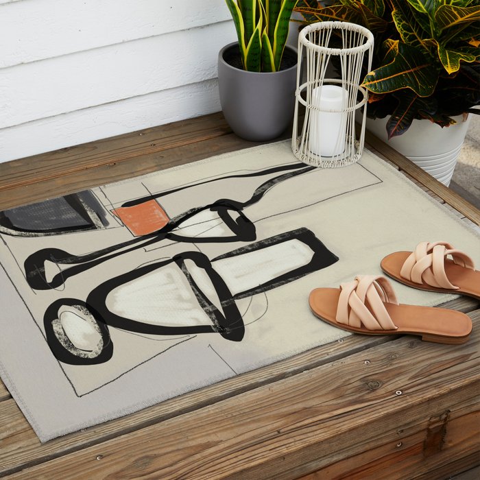 Minimalist Still Life 11 Outdoor Rug Gallery Image 2