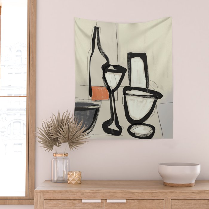 Minimalist Still Life 11 Wall Tapestry Gallery Image 2