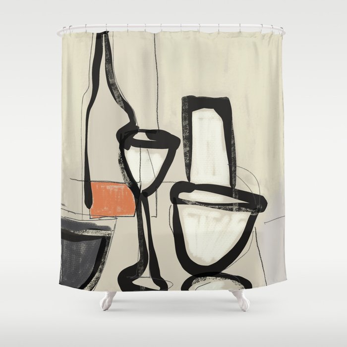 Minimalist Still Life 11 Shower Curtain Gallery Image 1