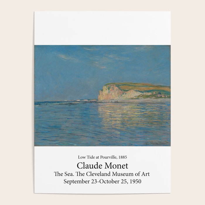 Low Tide at Pourville by Claude Monet Poster Gallery Image 4