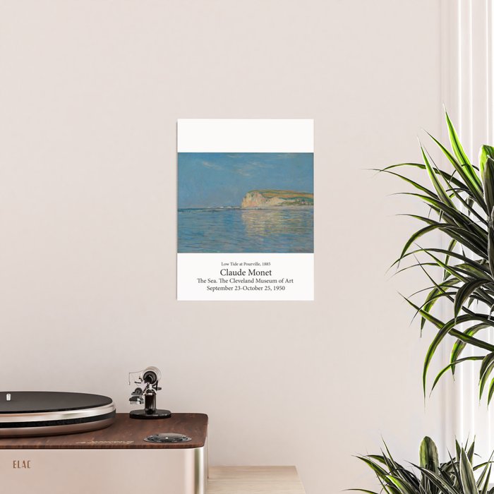Low Tide at Pourville by Claude Monet Poster Gallery Image 2