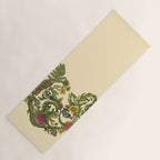 Botanical French Bulldog Yoga Mat Gallery Image 1