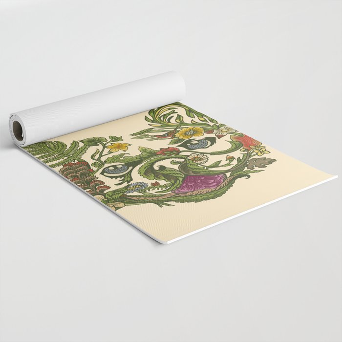 Botanical French Bulldog Yoga Mat Gallery Image 2