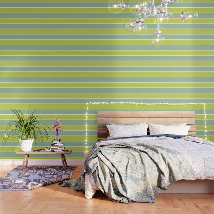 Color Block V Mint Lime Green Wallpaper Gallery Image 3