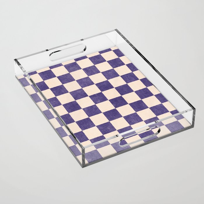 CHECKER - 001 - Lavender Acrylic Tray Gallery Image 1