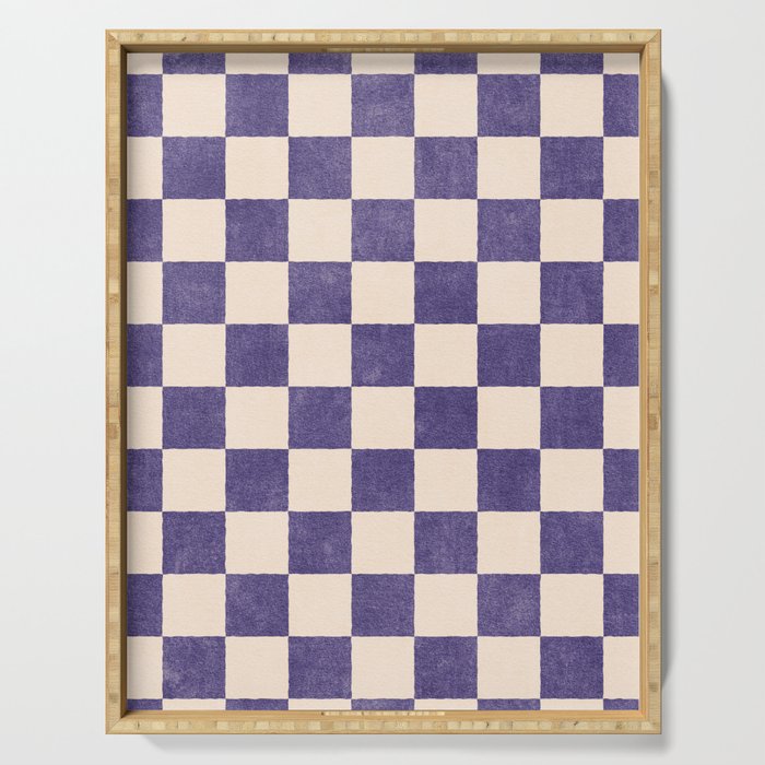CHECKER - 001 - Lavender Serving Tray Gallery Image 1