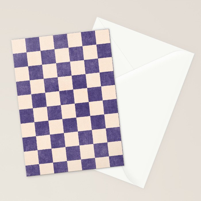 CHECKER - 001 - Lavender Stationery Card Gallery Image 2