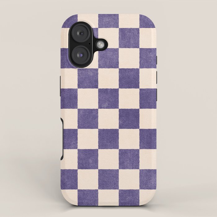 CHECKER - 001 - Lavender iPhone Case Gallery Image 1