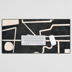 Modern Abstract Minimal Shapes 39 Desk Mat Gallery Image 1