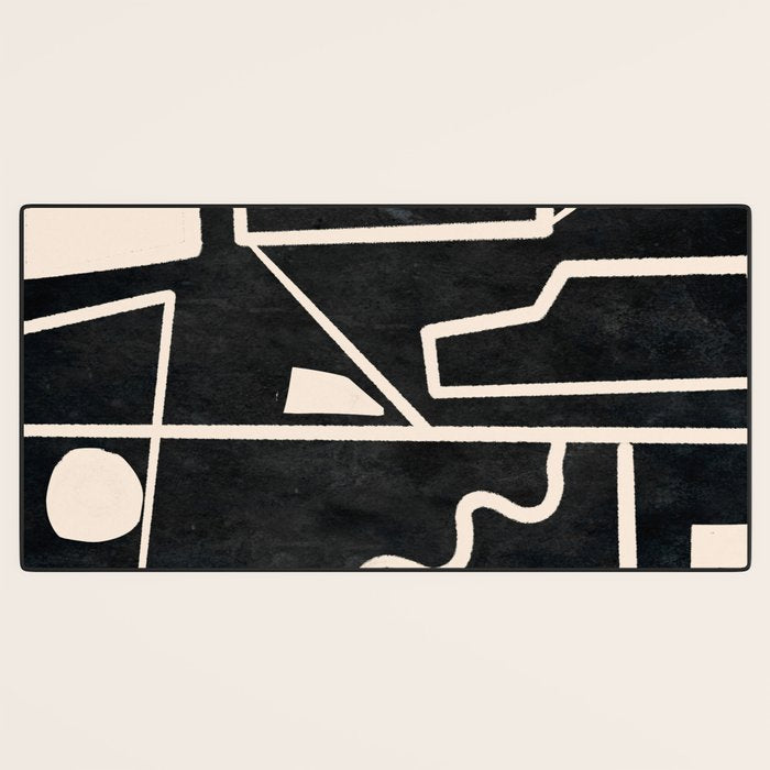 Modern Abstract Minimal Shapes 39 Desk Mat Gallery Image 3