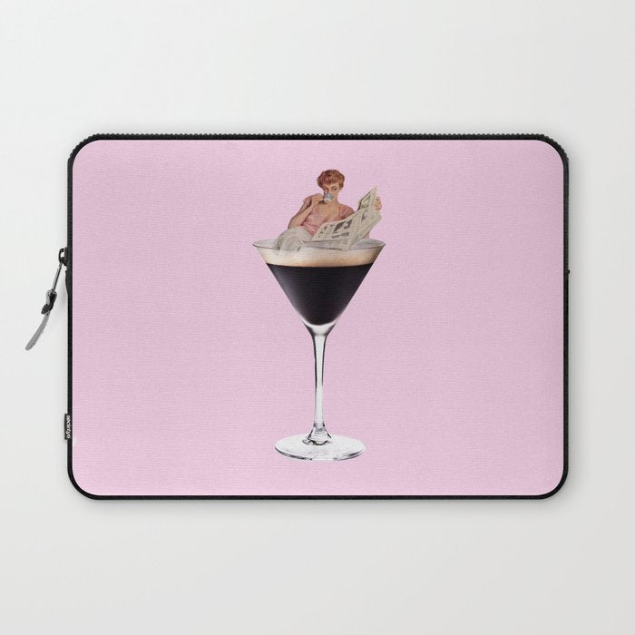espresso martini 2 pink Laptop Sleeve Gallery Image 1