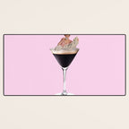 espresso martini 2 pink Desk Mat Gallery Image 3