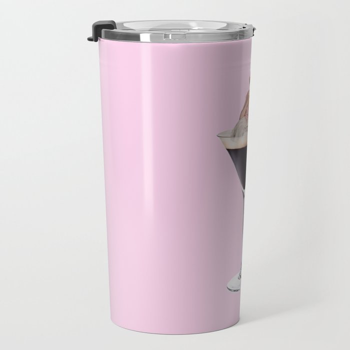 espresso martini 2 pink Travel Mug Gallery Image 3