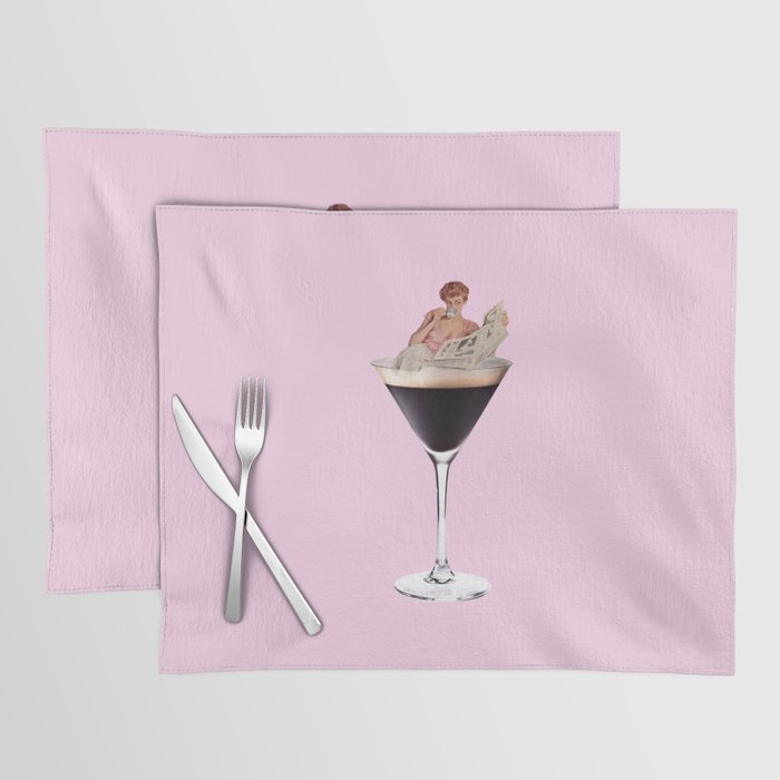 espresso martini 2 pink Placemat Gallery Image 1