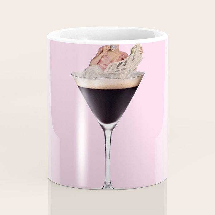 espresso martini 2 pink Coffee Mug Gallery Image 4