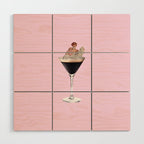 espresso martini 2 pink Wood Wall Art Gallery Image 1