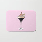 espresso martini 2 pink Bath Mat Gallery Image 1